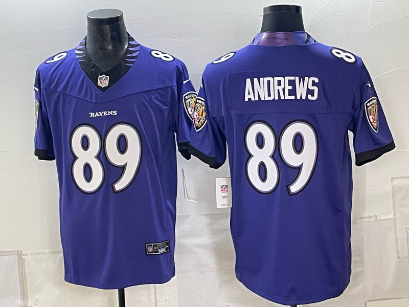 Men Baltimore Ravens #89 Andrews blue Nike 2026 NFL Jersey 091503